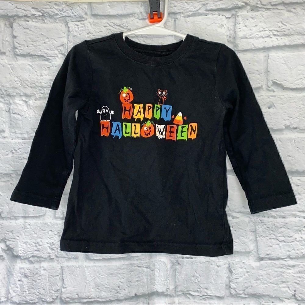Miniwear black longsleeve crewneck Halloween shirt size 36 months